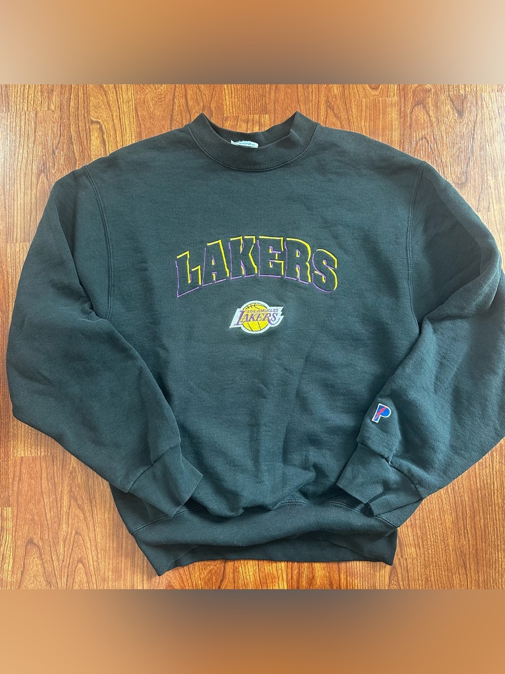 Pro Player Los Angeles Lakers Black Crewneck with Purple and Yellow Logo